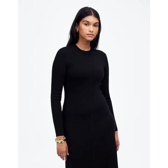 Madewell Women's XS Sweater Dress Maxi Long Sleeve Merino Wool Blend Knit - Picture 14 of 14